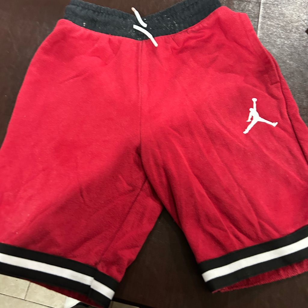 Jordan Red Black Jordan Shorts